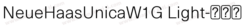 NeueHaasUnicaW1G Light字体转换